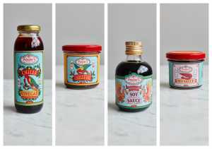 An image of the four-product selection of Chinese sauces from Poon's