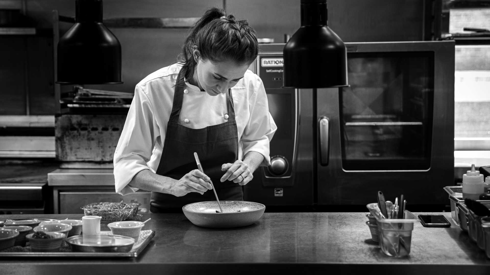 A picture of Ruth Hansom, head chef at Princess of Shoreditch