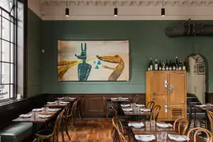 The dining room at The Palmerston restaurant in Edinburgh