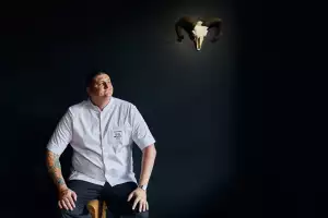 This is an image of Gareth Ward, Chef Patron of Ynyshir