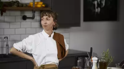 This is a photo of Marianna, a chef at Wild Radish, in the kitchen.