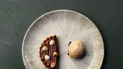 This is an image of a dessert at Cin Cin in Fitzrovia