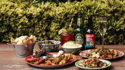 This is a photo of Rosa's Thai Cafe's bottomless brunch spread.
