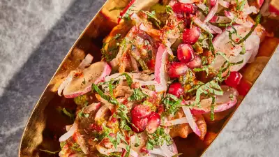 This is a photo of a dish from new Indian restaurant, Manthan, from Chef Rohit Ghai.