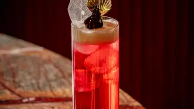 This is a photo of the Amrita cocktail from Manthan, Mayfair.