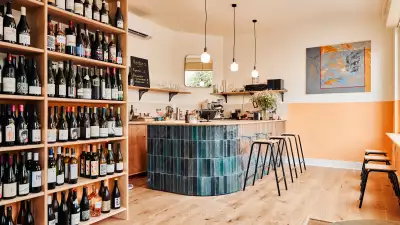 This is a photo of the bar at Hector's, Broadway Market.