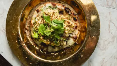 This is a photo of a dish from Kutir's Hunters menu in Chelsea.