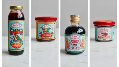 An image of the four-product selection of Chinese sauces from Poon's