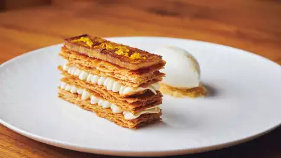 This an image of the Hokkaido potato dessert at Trivet