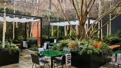 The courtyard at Native at Browns, Mayfair