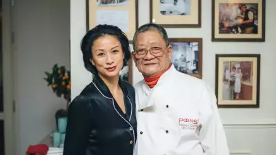 colour portrait of Bill and Amy Poon, Poon's