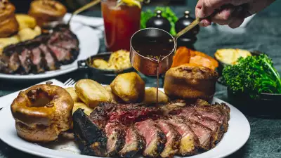 Colour image of the Sunday roast at The Coal Shed