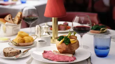A colour image of The Colony Grill Room Sunday roast