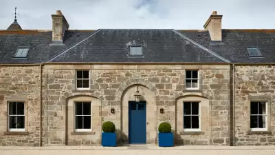 An image of the entrance to Newhall Mains hotel