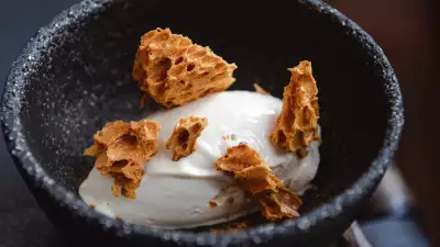 This is a photo of the Parsnip dessert at Pyro