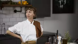 This is a photo of Marianna, a chef at Wild Radish, in the kitchen.