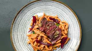This is an image of a lamb pasta dish at Cin Cin in Fitzrovia