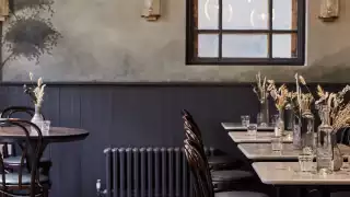This is a photo of the restaurant's interior design at Wilding, Oxford.