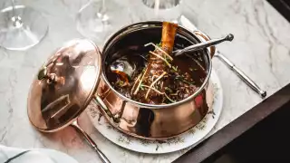 This is a photo of a lamb dish from Kutir's new Father's Day Menu, Chelsea, London