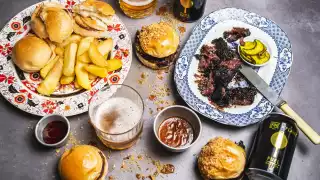 This is an image of the FLANK BBQ kit in collaboration with Restaurant Kits