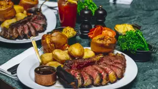 This is a photo of The Coal Shed's sharing roast platter.