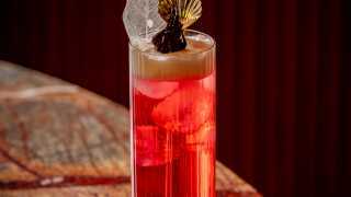 This is a photo of the Amrita cocktail from Manthan, Mayfair.