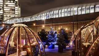 This is a photo of the winter igloos at Vinegar Yard, London Bridge