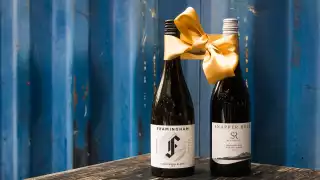 This is a photo of two Specialist Cellars' bottles of wine.