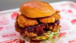 This is a photo of the Sweet Baby Cheesus at Butchies