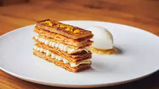 This an image of the Hokkaido potato dessert at Trivet