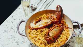 This is an image of the lobster linguine at Pastaio