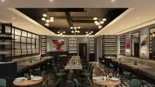 This is an image of the interiors of Revolve restaurant