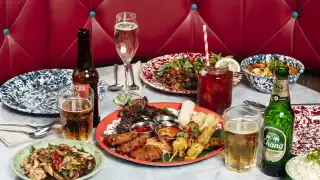 A colour image of Rosa's Thai bottomless brunch