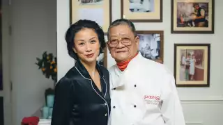 colour portrait of Bill and Amy Poon, Poon's