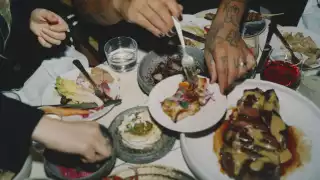 Colour image of food at The Tent