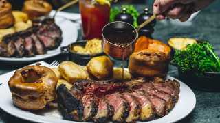 Colour image of the Sunday roast at The Coal Shed