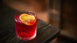 Colour image of Mezcal negroni at ACME Fire Cult