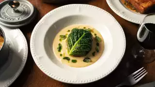Colour image of Bulgar Wheat Stuffed Cabbage from Nessa