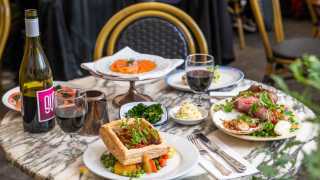 This is an image of the summer roast dinner at The Laundry in Brixton