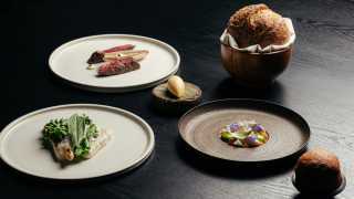 This is an image of some dishes at Cardinal, Edinburgh