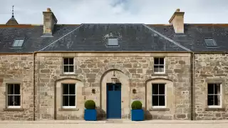 An image of the entrance to Newhall Mains hotel