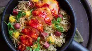 This is a photo of Lobster rice at Maré