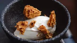 This is a photo of the Parsnip dessert at Pyro