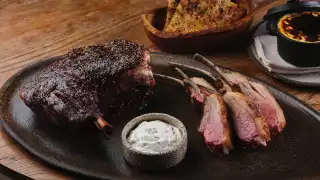 This is a photo of the lamb served at Pyro