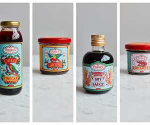 An image of the four-product selection of Chinese sauces from Poon's
