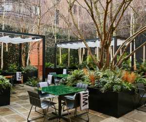 The courtyard at Native at Browns, Mayfair